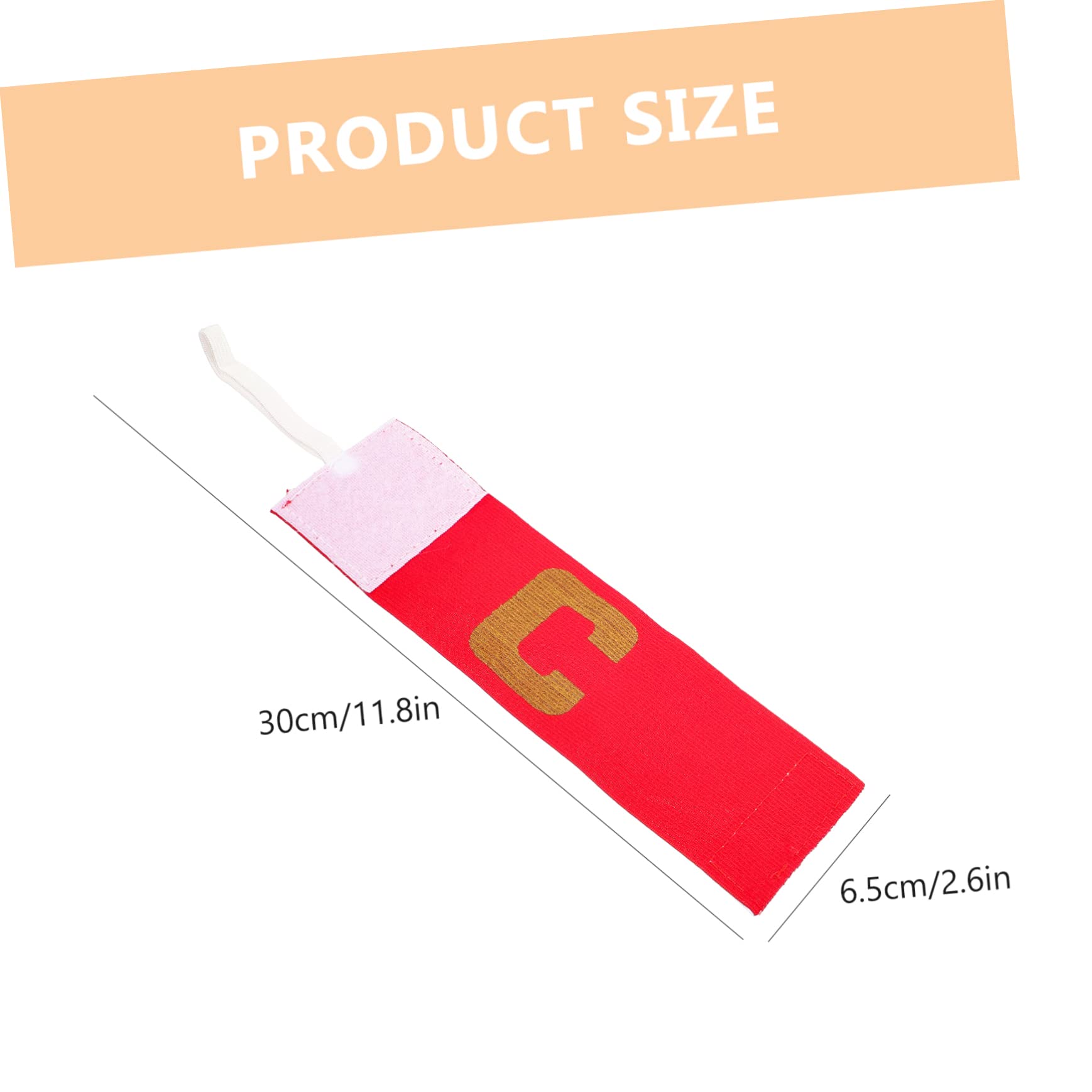 NAMOARLY Captain Arm Band for Soccer Team Elastic Armband for Players Versatile Captain Armband for Adults Red