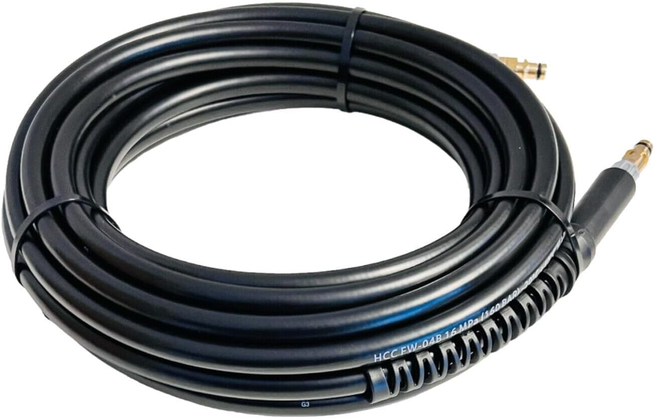 Wąż wysokociśnieniowy do myjki wysokociśnieniowej Kärcher K2 K3 K4 K5 K6 K7 Home & Garden serii od roku produkcji 2008 z systemem wtykowym Click Quick Connect, jak 2.641-721.0 dwustronne przyłącze Quick Click (50 metrów)