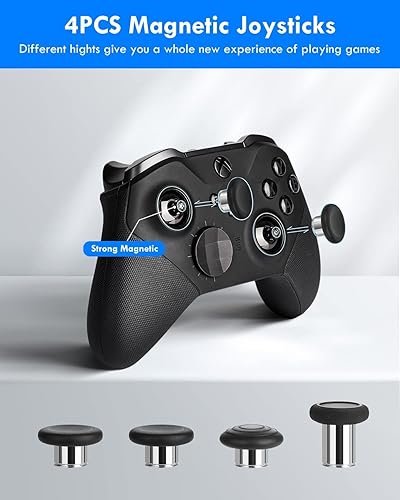 Miniatura 4 de Complete Component Pack for Xbox Elite Controller Series 2-Accessories Includes 4 Thumbsticks, 4 Paddles, 1 Standard D-Pad and Charging Station as
