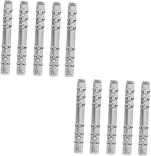 NUOBESTY 10 Peças Pasta Álbum De Fotos Scrapbook A6 Notebook DIY Scrapbook Mecanismo De Substituição Kit De Folhas Soltas Pente De Ligação Espinhos Pentes Substituição A6 Mecanismo De Anel