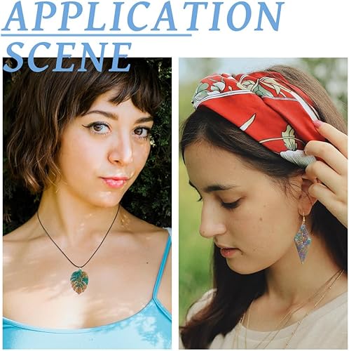 Miniatura 2 de 2 piezas de moldes geométricos de silicona con forma de triángulo de hojas de resina con ganchos franceses, anillos de salto, tuercas para las