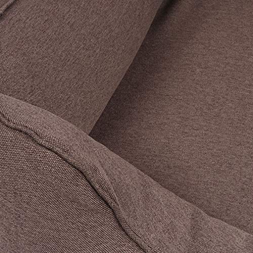 Knuffelwuff Orthopädisches Hundebett Leano aus Velours mit Handwebcharakter XL 105 x 75cm Braun - abnehmbarer Bezug - waschbar - für große, mittelgroße und kleine Hunde