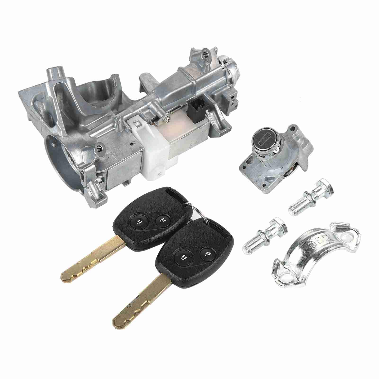 Cocoarm Interruptor de Encendido Cilindro de Cerradura de Encendido Aleación de Aluminio con 2 Llaves Reemplaza 06350 SLE H11 06350 SAA G30 para Modelos Automáticos Odyssey
