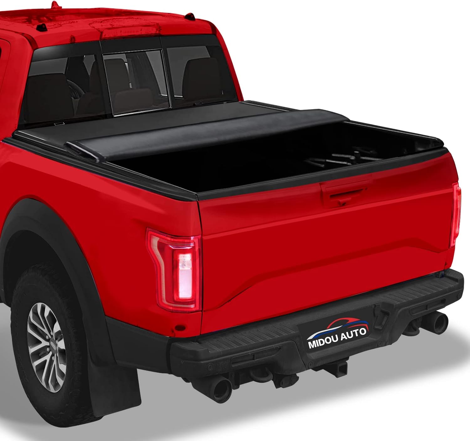 MIDOU AUTO Soft Roll Up Truck Bed Cover Tonneau Cover