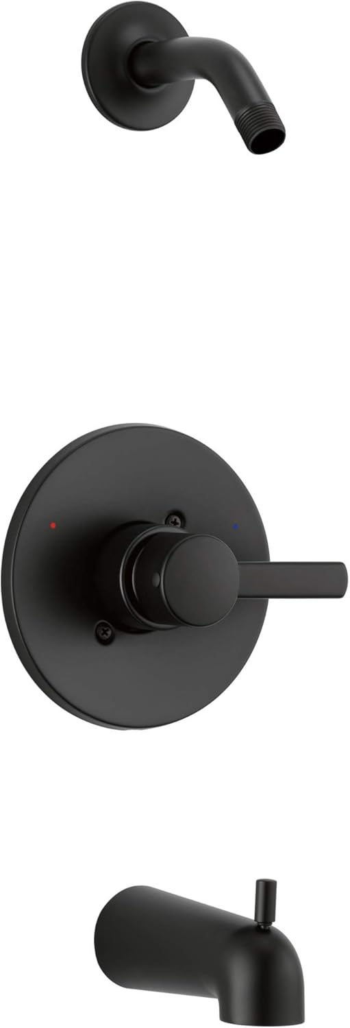 Peerless PTT188792-BLLHD Precept Trim Kit Tub & Shower, Matte Black