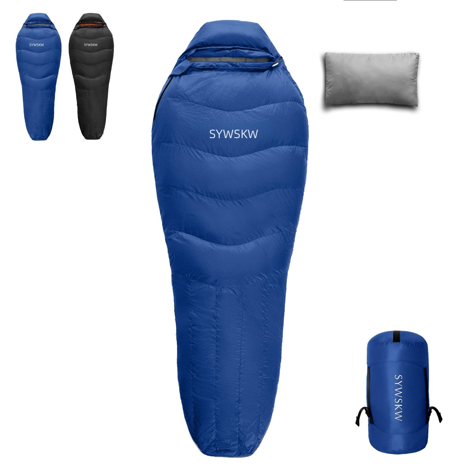 SYWSKW Down Sleeping Bag with Pillow