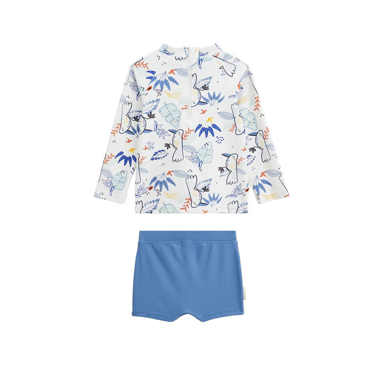 Petit Béguin - Maillot de Bain bébé 2 pièces t-Shirt de Protection UV & Boxer Mexico