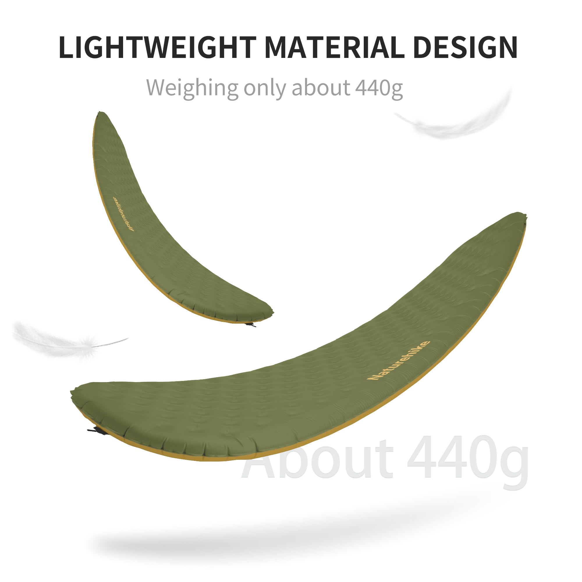 Naturehike Thermal 3.5 R- Valore Campeggio Tappetino 4 Stagioni Ultraleggero Autogonfiabile Materasso ad Aria Durevole con Borsa Gonfiabile