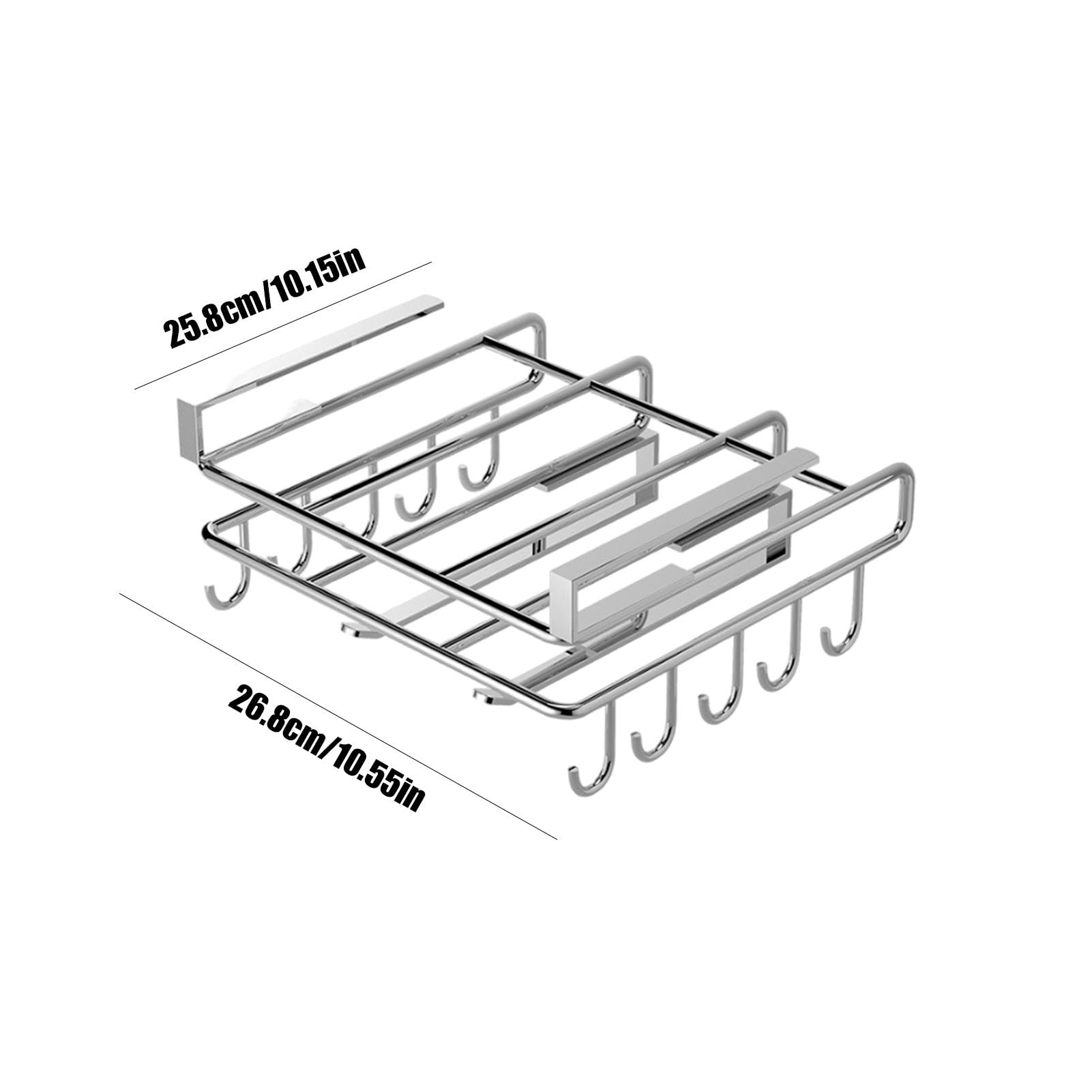 Scaffale per taglieri da cucina, organizer per mensole, salvaspazio, organizer per taglieri da parete, senza punzonatura, per cucina