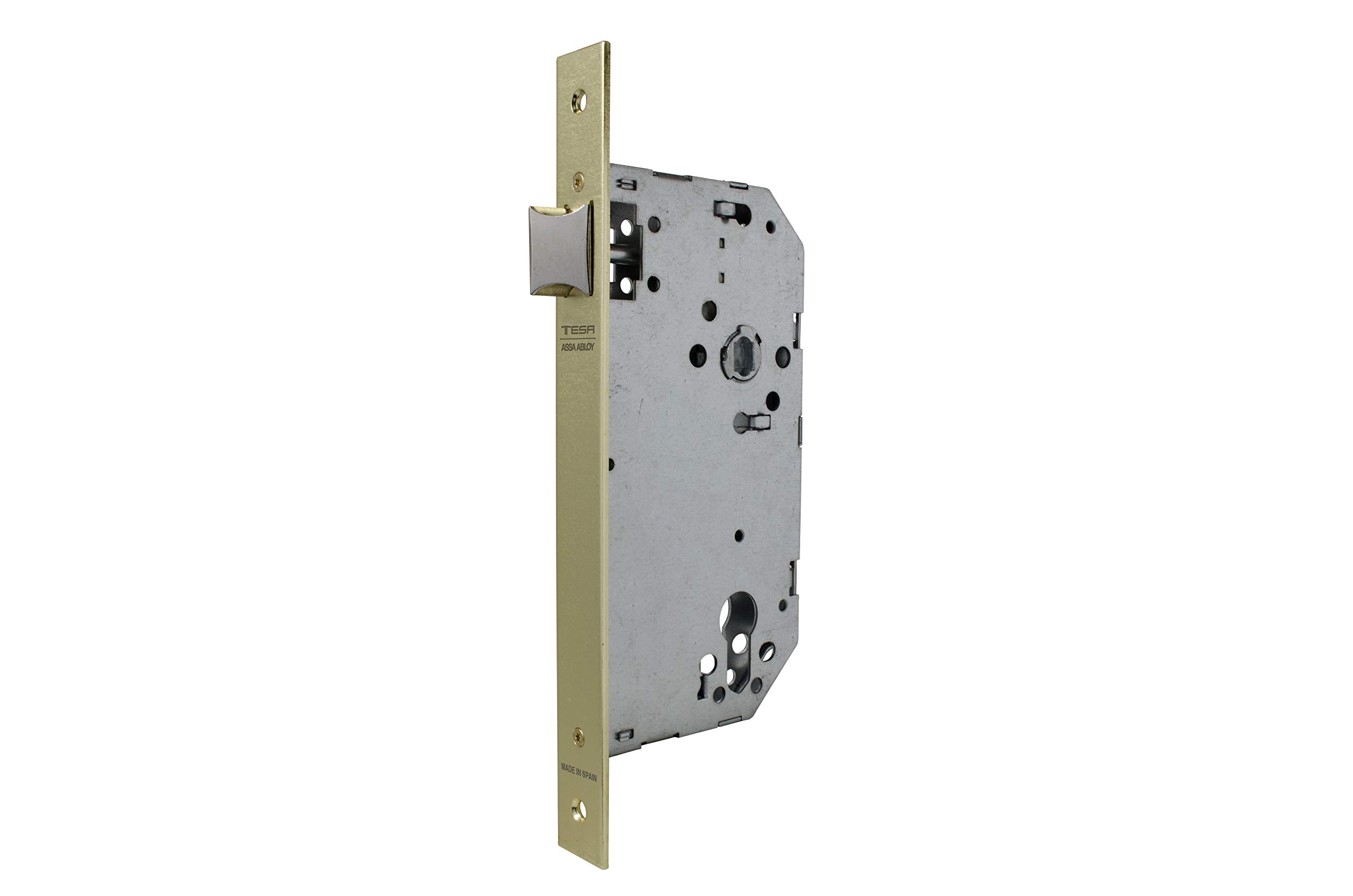 Tesa Assa Abloy 203560hl Safety Lock for Wooden Doors Brassed, 60 mm, Brass Finish