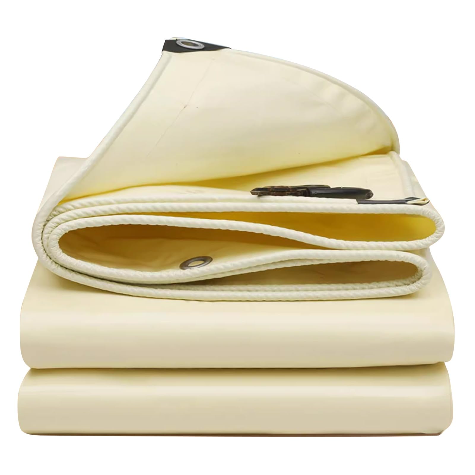 Telo di Copertura Beige Telo Impermeabile, 500 g/m² Teloni Resistenti Adatti Multiuso per mobili da Giardino, Teli di Fondo, Copertura per Piscina, Campeggio, Camera (Size : 1.2x2.7m)