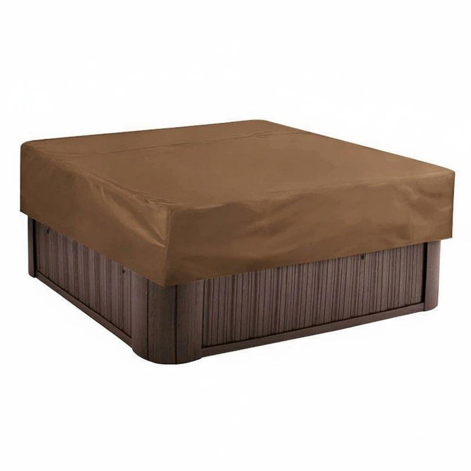 Square Spa Cover Cover Anti Waterproof Waterproof Cover Dustproof Outdoor Spa Lid for Garden, Patio, Backyard Brown 210 * 210 * 30cm|Home & Garden| Yard Garden & Outdoor Living| Pools & Spas|-image-40