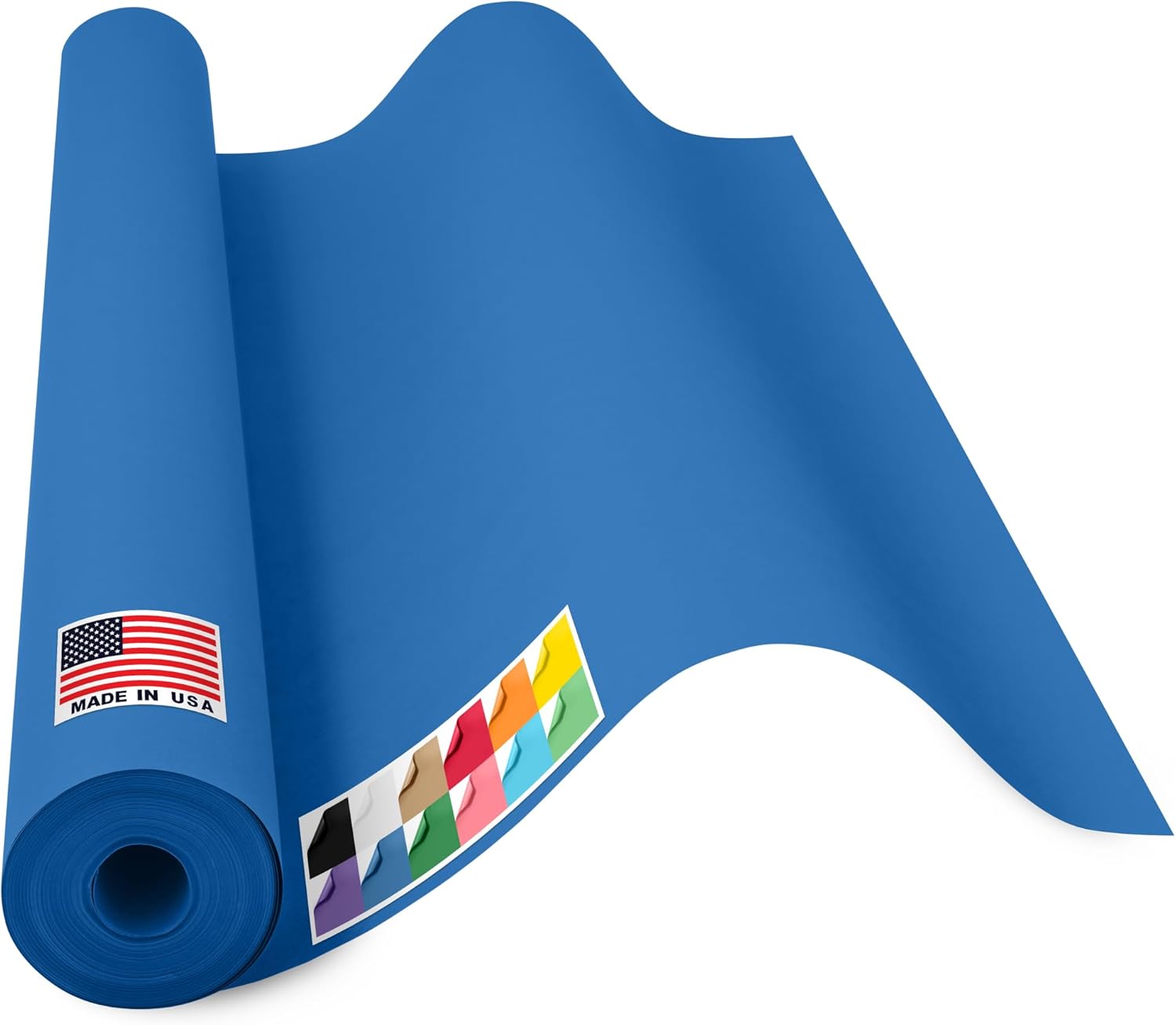 USA Made 36" x 1200" Dark Blue Kraft Paper Roll, 45 lbs Thickness, American Quality Kraft Paper for School, Bulletin Board - Non-Toxic, Odorless, Safe for Kids