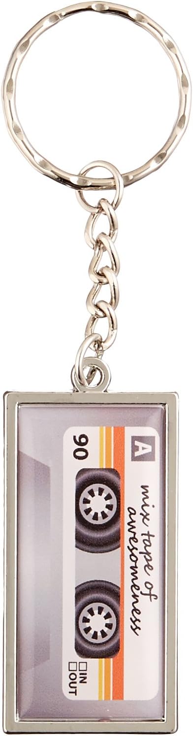 Graphics and More Mix Cassette Tape of Awesomeness Keychain Key Chain Ring