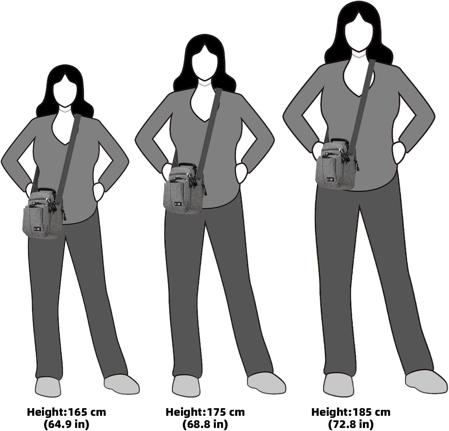 KL928 Men's Messenger Bag - Crossbody Shoulder Bags Travel Bag Man Purse Casual Sling Pack for Work Business - Image 8