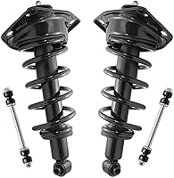 Vista 42 de Detroit Axle - Kit de puntales delanteros para Volvo C30 C70 S40 V50, 2 puntales muelle helicoidal 2 estabilizador, barra estabilizadora, enlaces