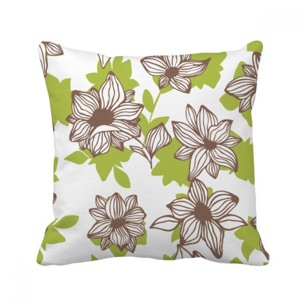 Coussin de plante fleur peinte multicolore, l'idée cadeau déco pour canapé