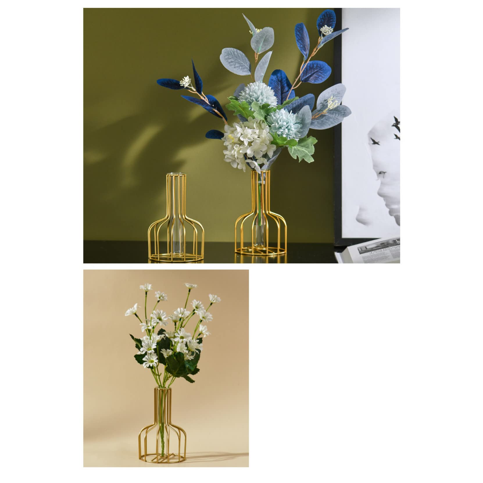 ♧* 可愛らしい菊がメイン♡ 花器付き♬ 2個セット 造花