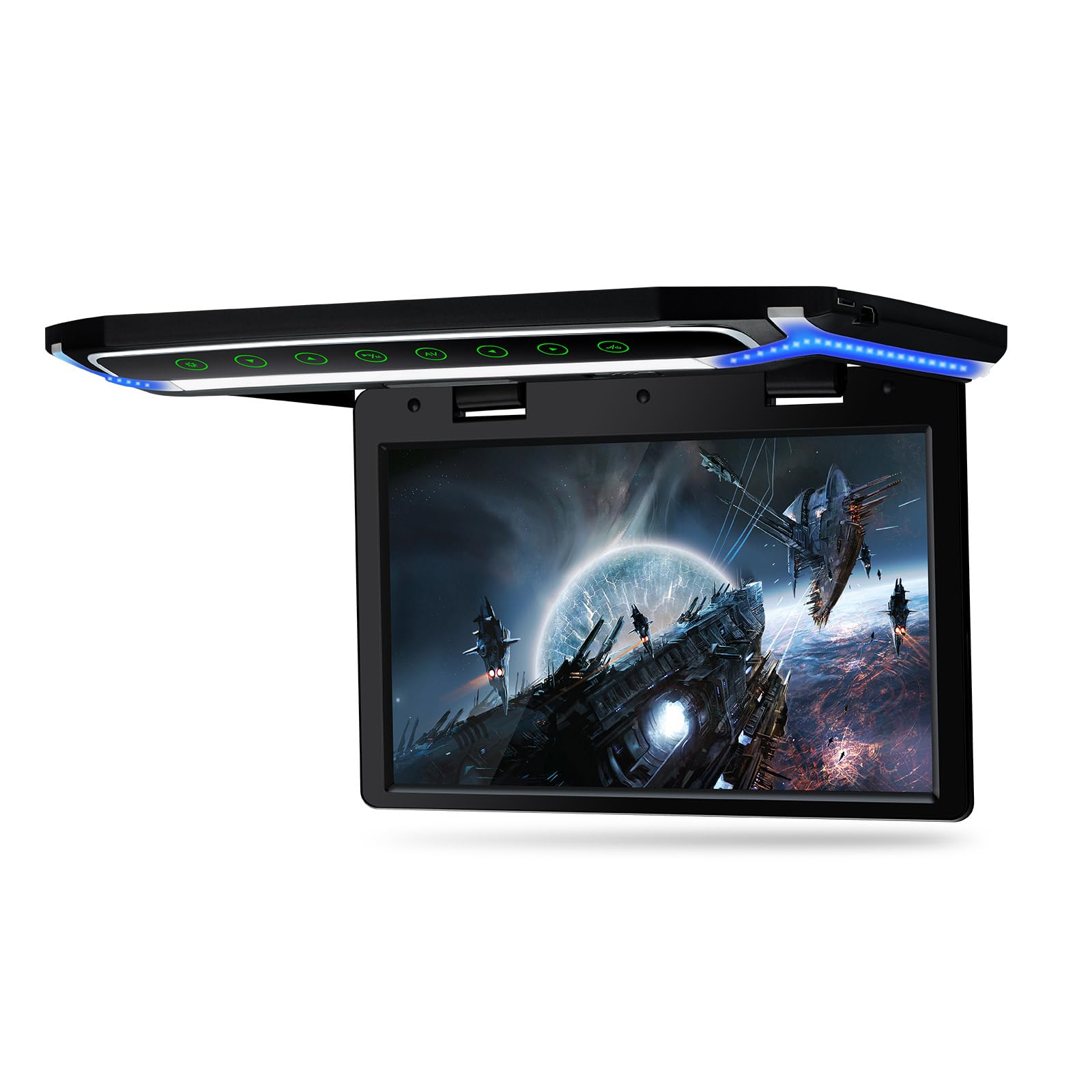 XTRONS 10.2 Inch Car Overhead Player 1280 * 720 IPS Screen Car Roof Mounted Flip Down Car TV Support HDMI, USB, AV Input (No DVD Drive)