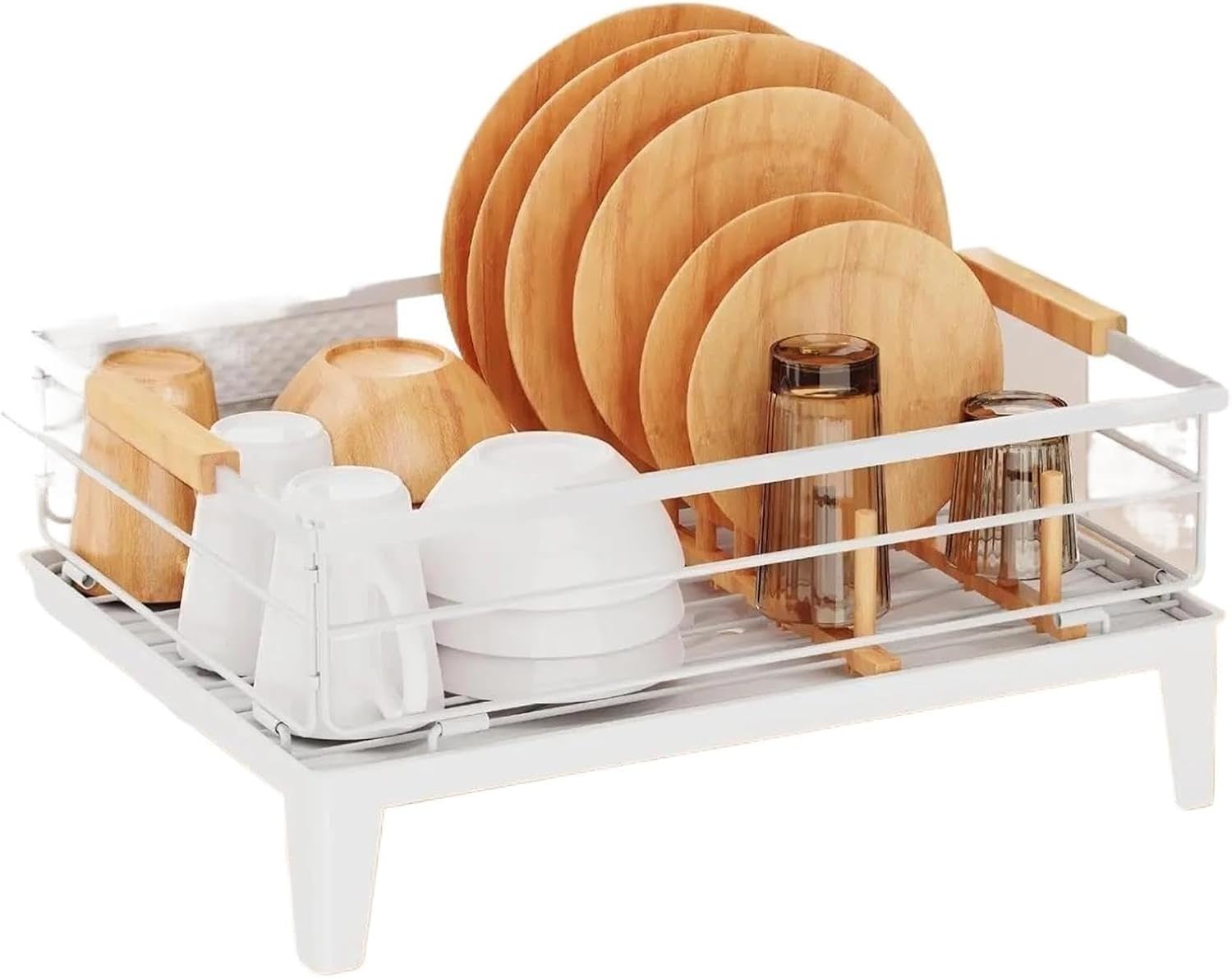 Kitchen Storage Rack with Drip Tray and Stand