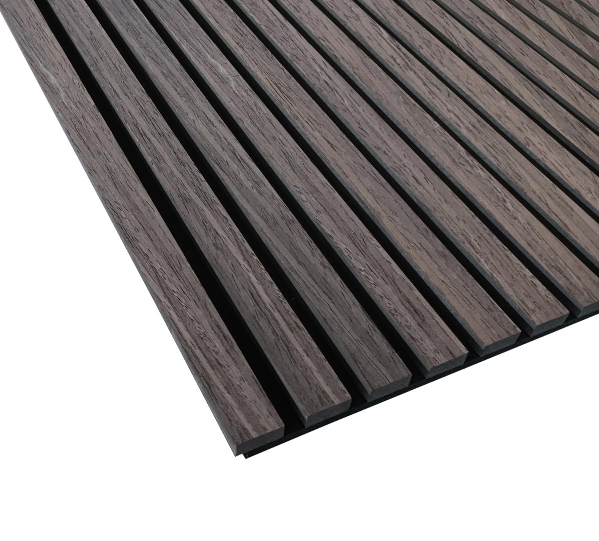 Dr.C Pannello Fonoassorbente Noce Scuro 240x60 cm MDF | Assorbe fino al 60% suono, Impiallacciatura vero legno, Parete e soffitto, Spessore 21 mm, Solo uso interno