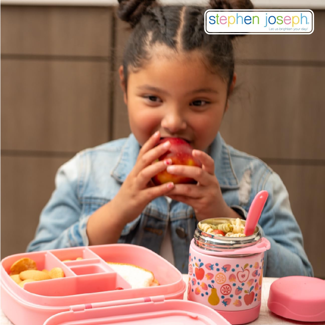 Stephen Joseph, 10oz Vacuum Sealed Insulated Food Jar for Hot Food, Lunch Thermo Kids Food Jar with Spork, Leak Proof Stainless Steel Wide Mouth Lunch Food Thermo Jar for School, Farm - Image 3