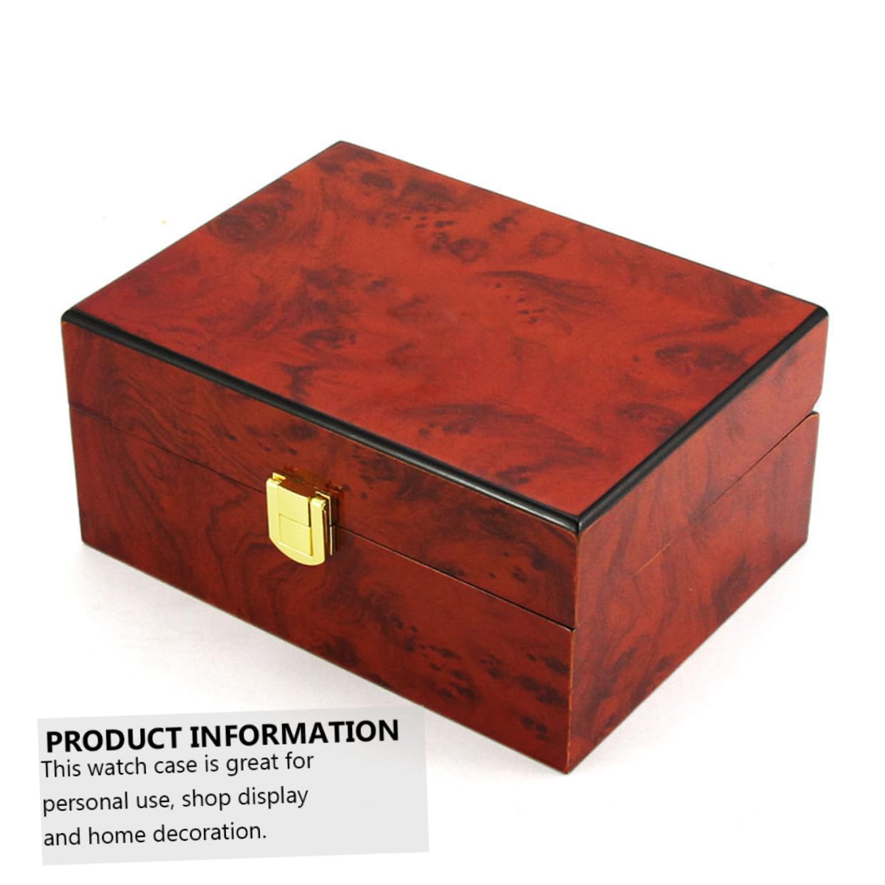 BESPORTBLE Boîte De Rangement Pour Montre-bracelet Pu Écrin à Montres Pour Hommes Boîte à Montres Avec Coussins Amovibles