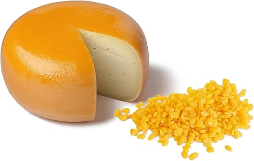 Miniatura 2 de Carmel Cera de queso, amarilla (1 libra), cera de grado alimenticio para proteger el queso, cuentas de cera para fabricantes de queso