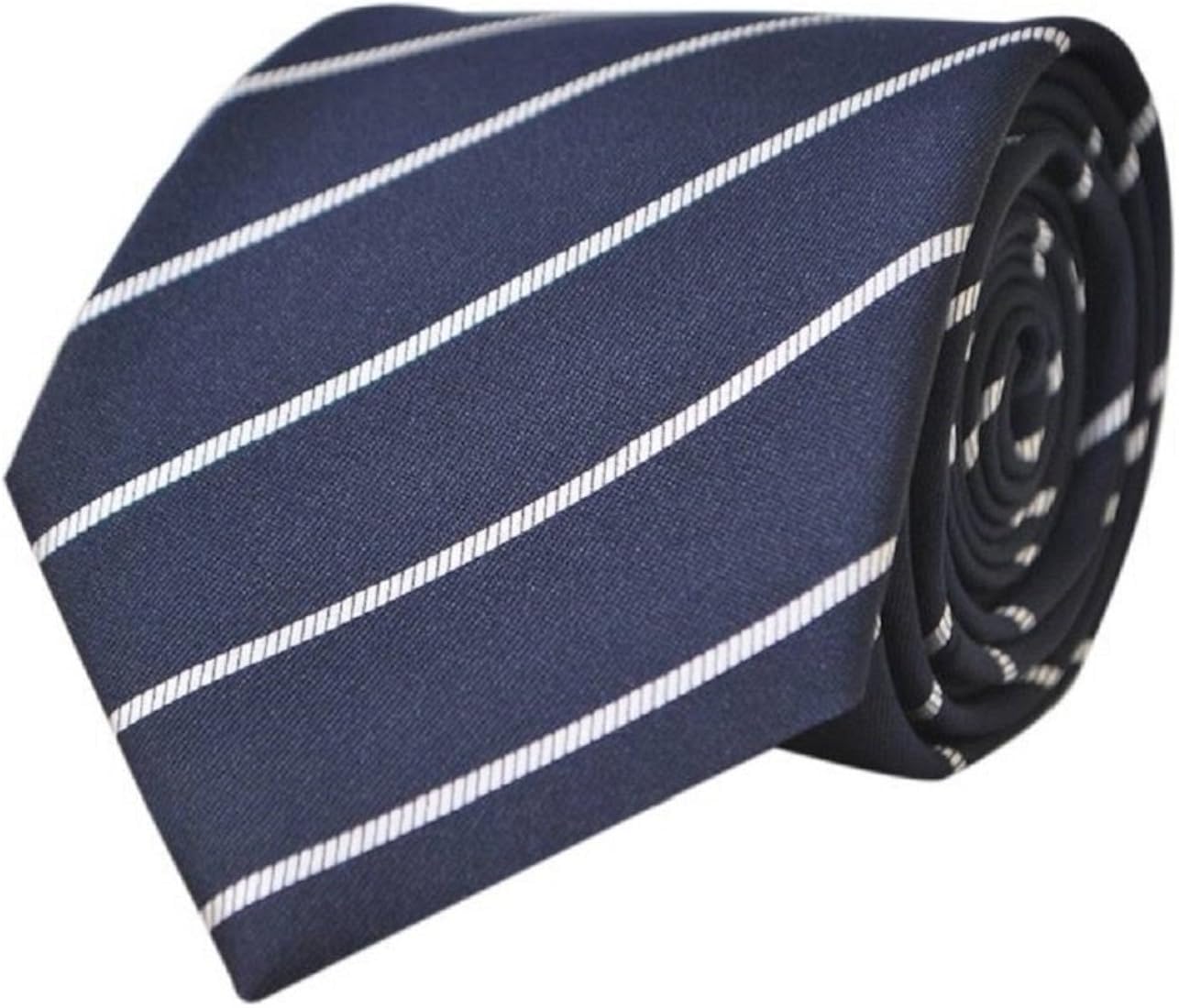 Blue Striped Formal Tie for Men & Boys | Stylish Necktie for Weddings, Office & Casual Wear | Pack of 2-image-25