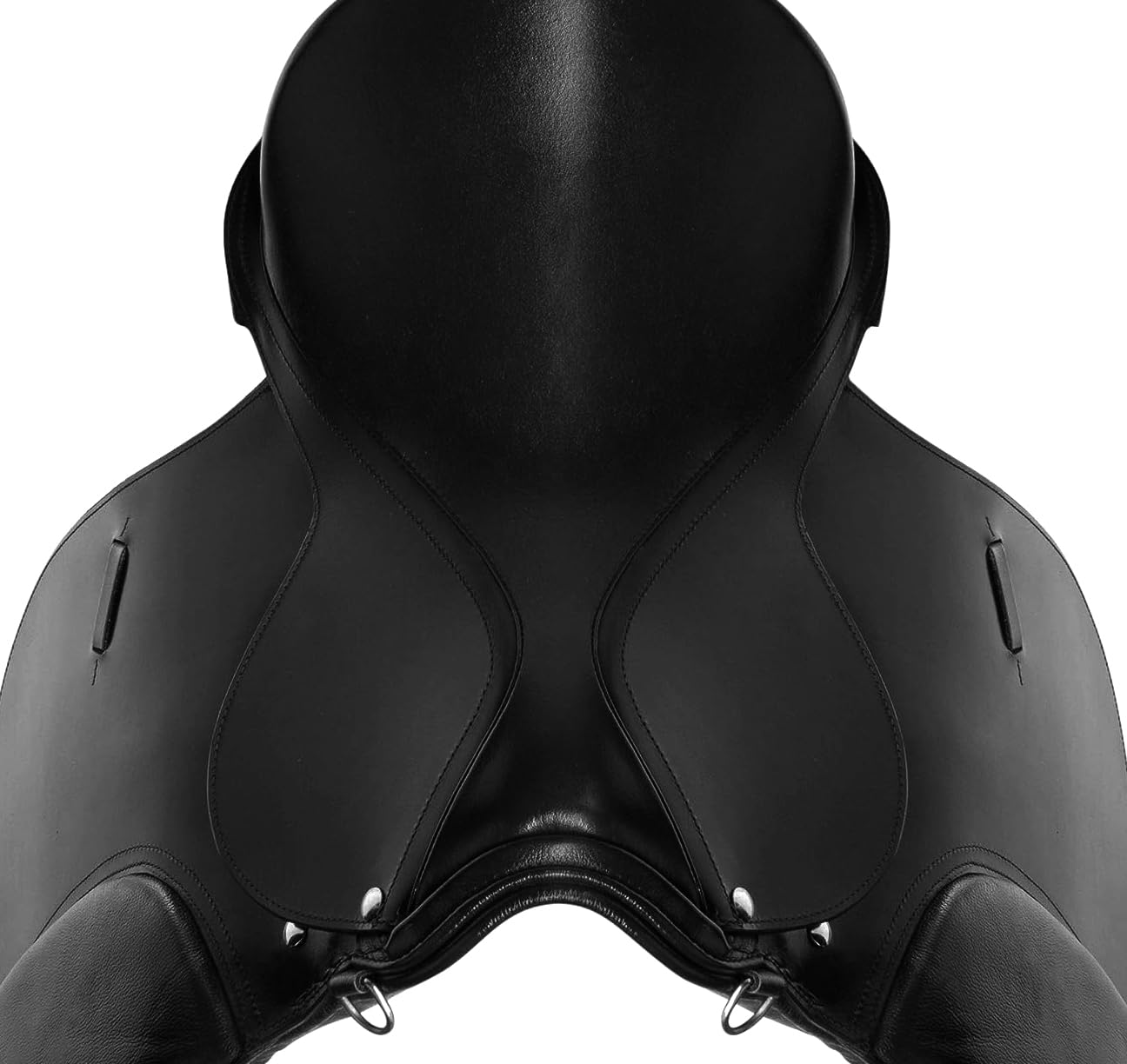 Sella per cavallo inglese in pelle per tutti gli usi, set di finimenti per cavalli da 12" a 18" ST-007 (12" Seat)