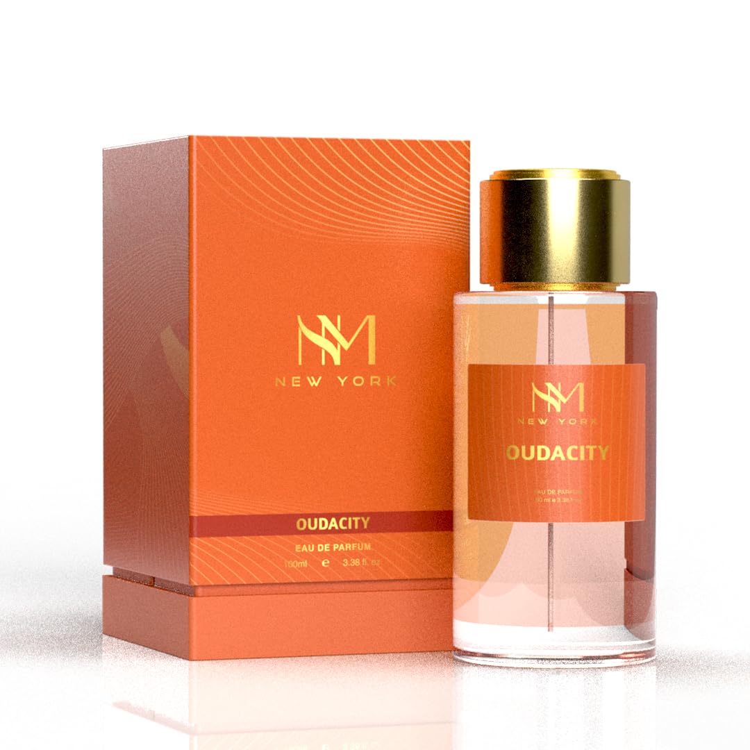 Nourish Mantra NM New York Oudacity Luxury Perfume | Premium Long Lasting Fragrance Spray | With Aromatic Blend of Musky & Fruity Notes | Unisex Perfume | 100 ml