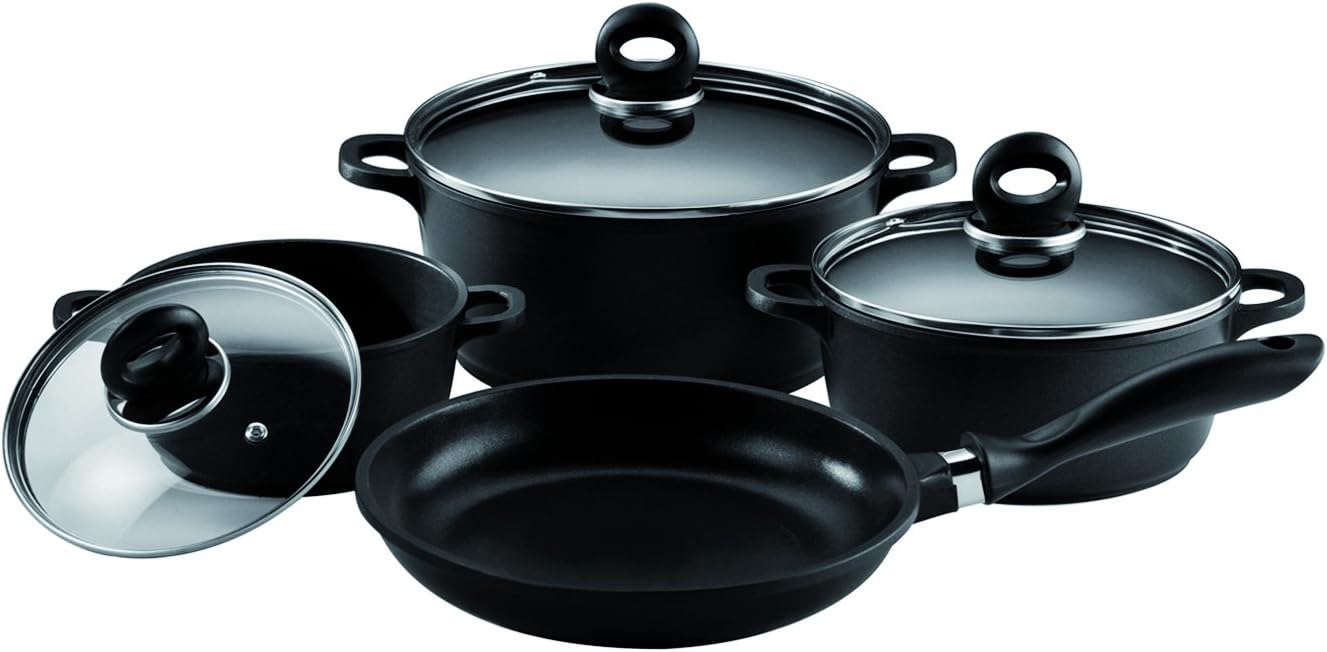 Mulex 120308 Induction Set of Saucepans Aluminium Cast 7-Piece