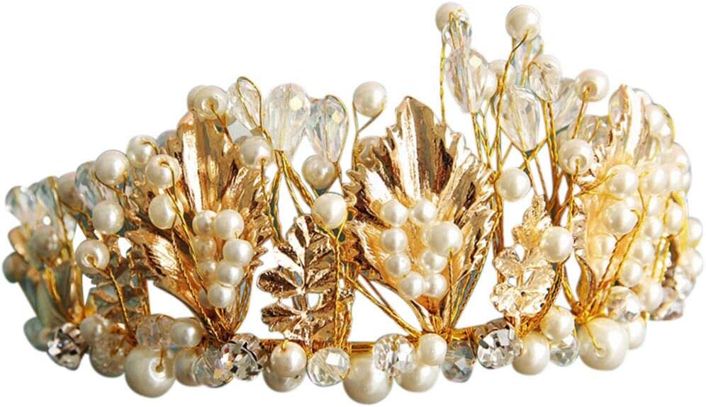 Bylater Hair Tiara Wedding Tiaras Bridal Princess Crown Headpiece Crystals Rhinestone Headband Party Hair Accessories for Women