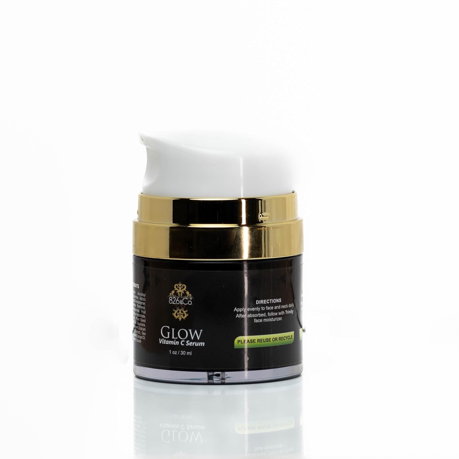 826 & Co. GLOW Brightening Firming Vitamin C Serum with 8% Vitamin C, Niacinamide & N-Acetyl Glucosamine, Daily Face & Neck Gel for Discoloration, Uneven Tone, Fine Lines & Distressed Skin. 1oz - Image 2