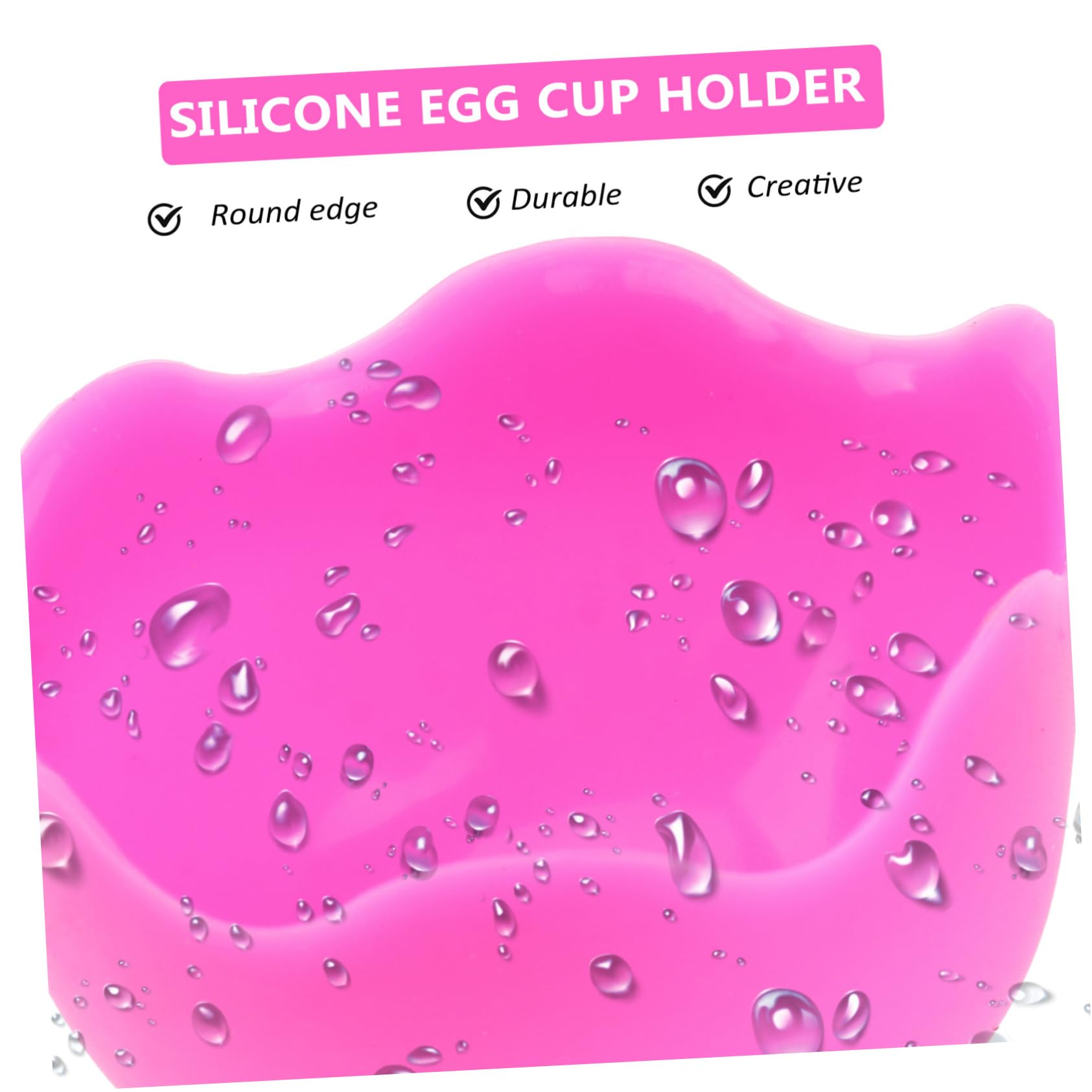 IMIKEYA 3 Pièces Tasses pour Œufs Durs Coquetiers en Silicone Tasses à Œufs Réutilisables Antiadhésives pour Cuisson Vapeur et Repas en Famille