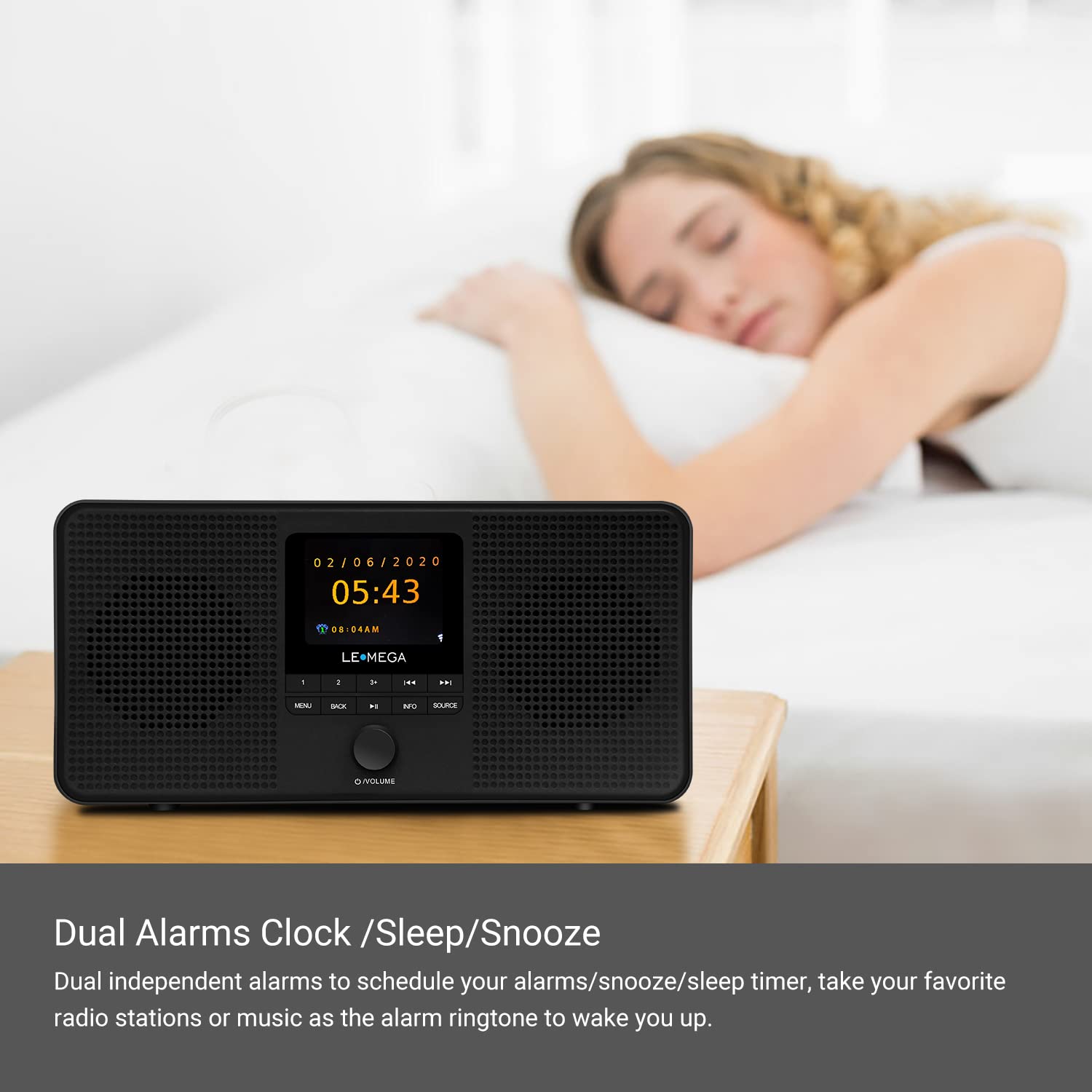 LEMEGA IR4S Stereo WIFI Radio,Portable DAB/DAB+/FM Digital