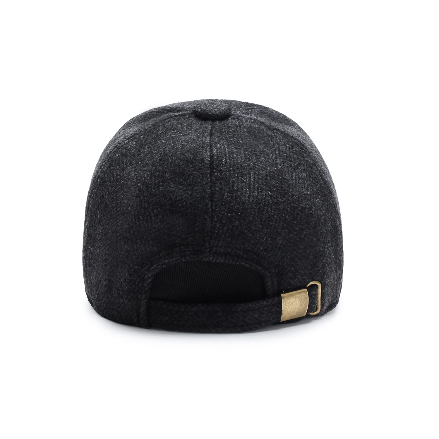 Gorra de béisbol con orejeras tweed for invierno, gorro lana for hombre, térmico, grueso y cálido
