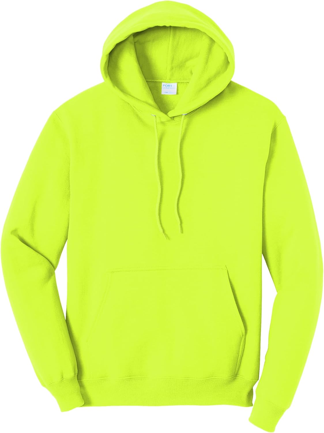 Port & Co TALL Core Fleece Pullover Hooded Sweatshirt-PC78HT-4XLT-Safety Green