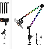 Vista 1 de Soporte de micrófono ST3 Soporte de brazo de brazo de escritorio soporte de micrófono, con clip mejorado para micrófono, adecuado para micrófono