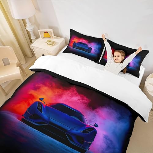 Miniatura 5 de Feelyou - Juego de funda de edredón de girasoles, cierre de zíper, de microfibra suave, con estampado 3D