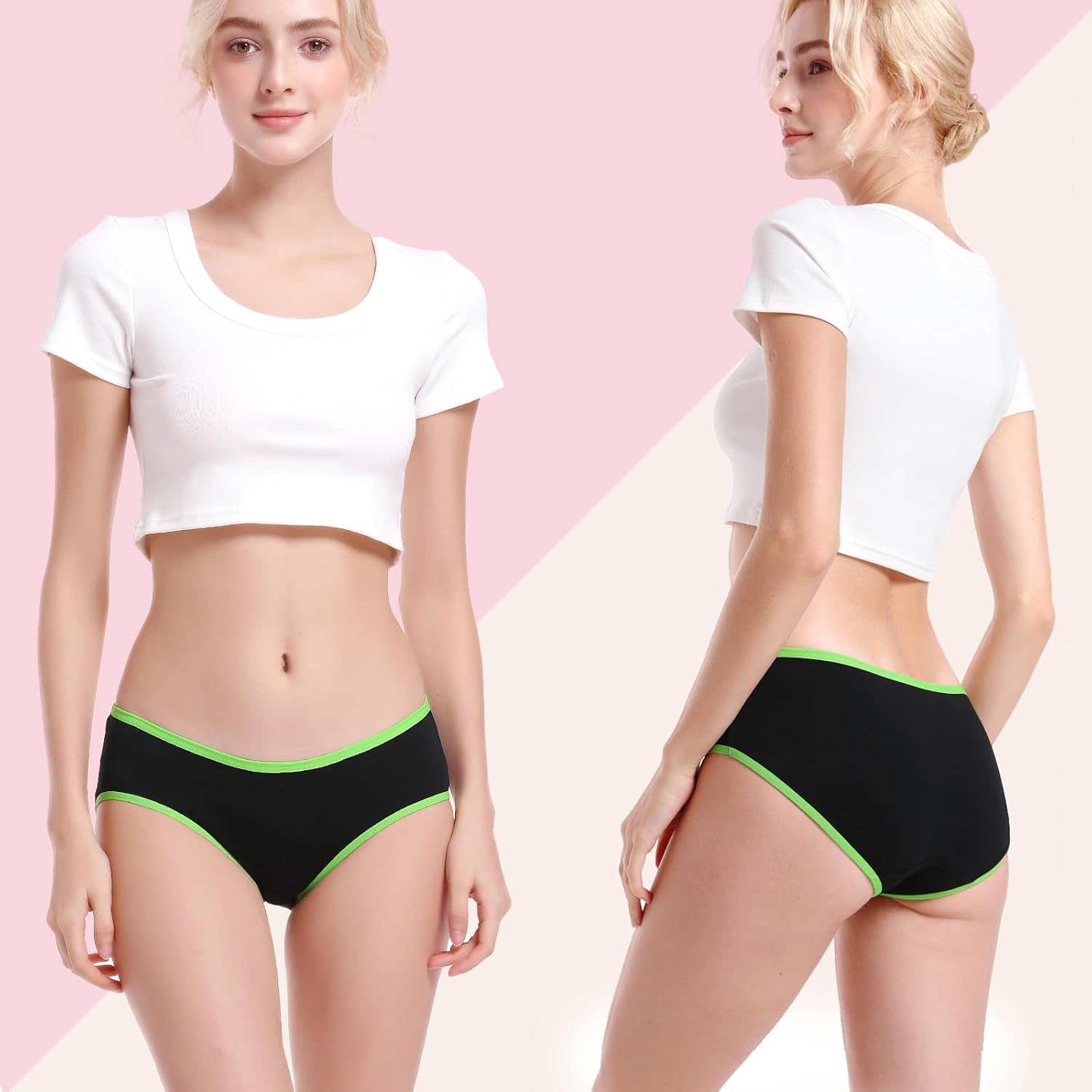 Girls Underwear Cotton Panties for Teens Girl Kids Briefs Pack of 8 - Image 2