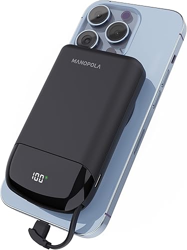 Banco de energía inalámbrico magnético de 35 W para iPhone 15141312ProMiniPro Max, paquete de batería Mag-Safe, cargador portátil de 10000 mAh con