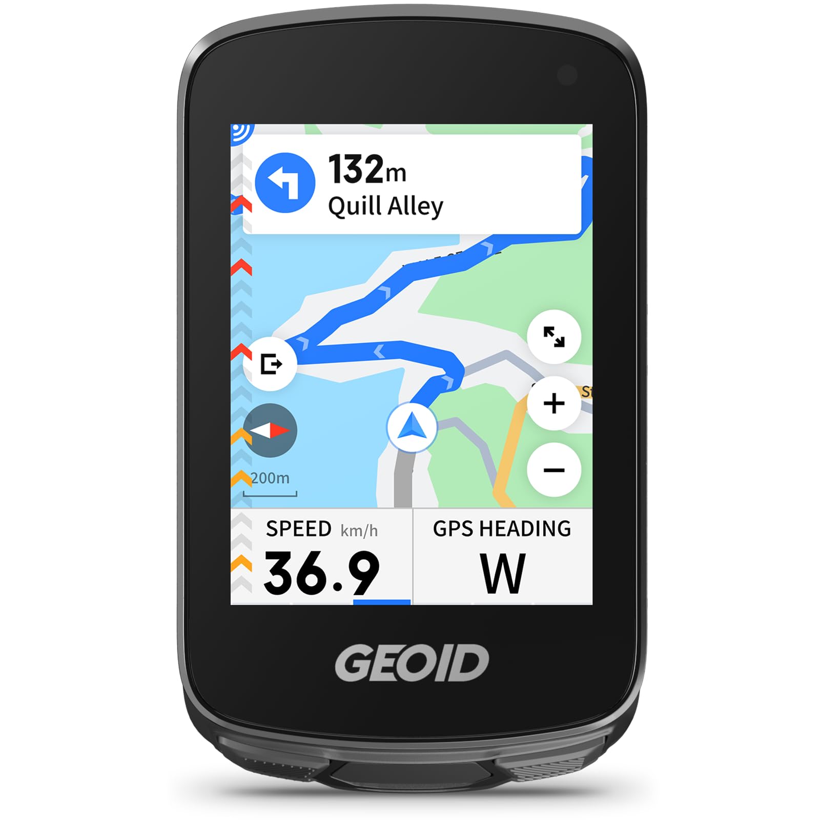 GEOID CC700 Pro GPS Ciclocomputer Touchscreen 2,8 Pollici con Mappe Complete – Contachilometri Bici GPS Senza Fili con Navigazione Carta, IPX7 Impermeabile