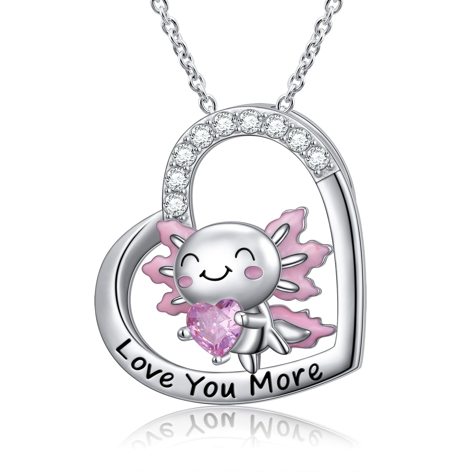 S925 Sterling Silver Cute Animal Pendant Necklace for Women Jewelry
