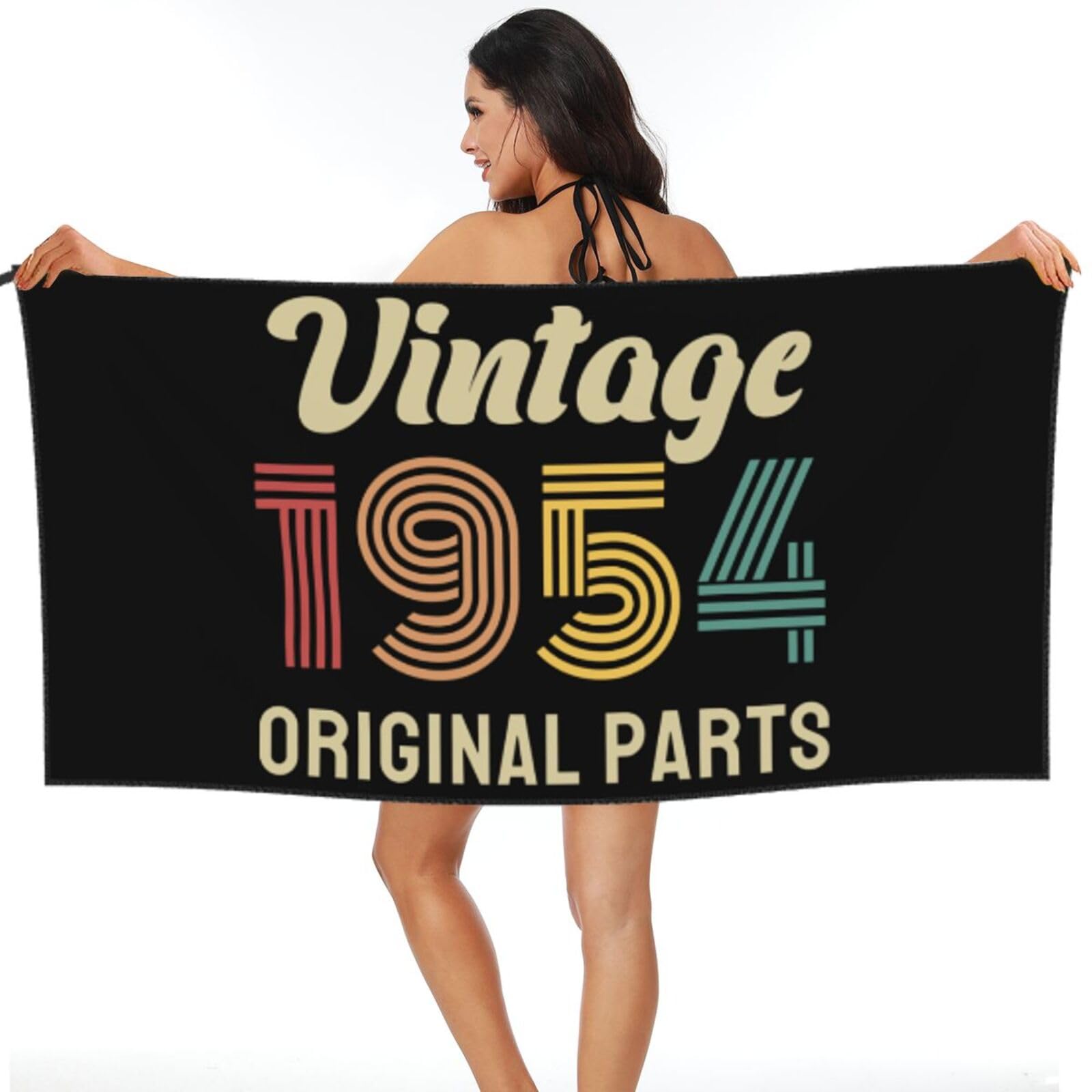 Serviette de plage compacte 1954 drap de bain pour piscine sans humidité