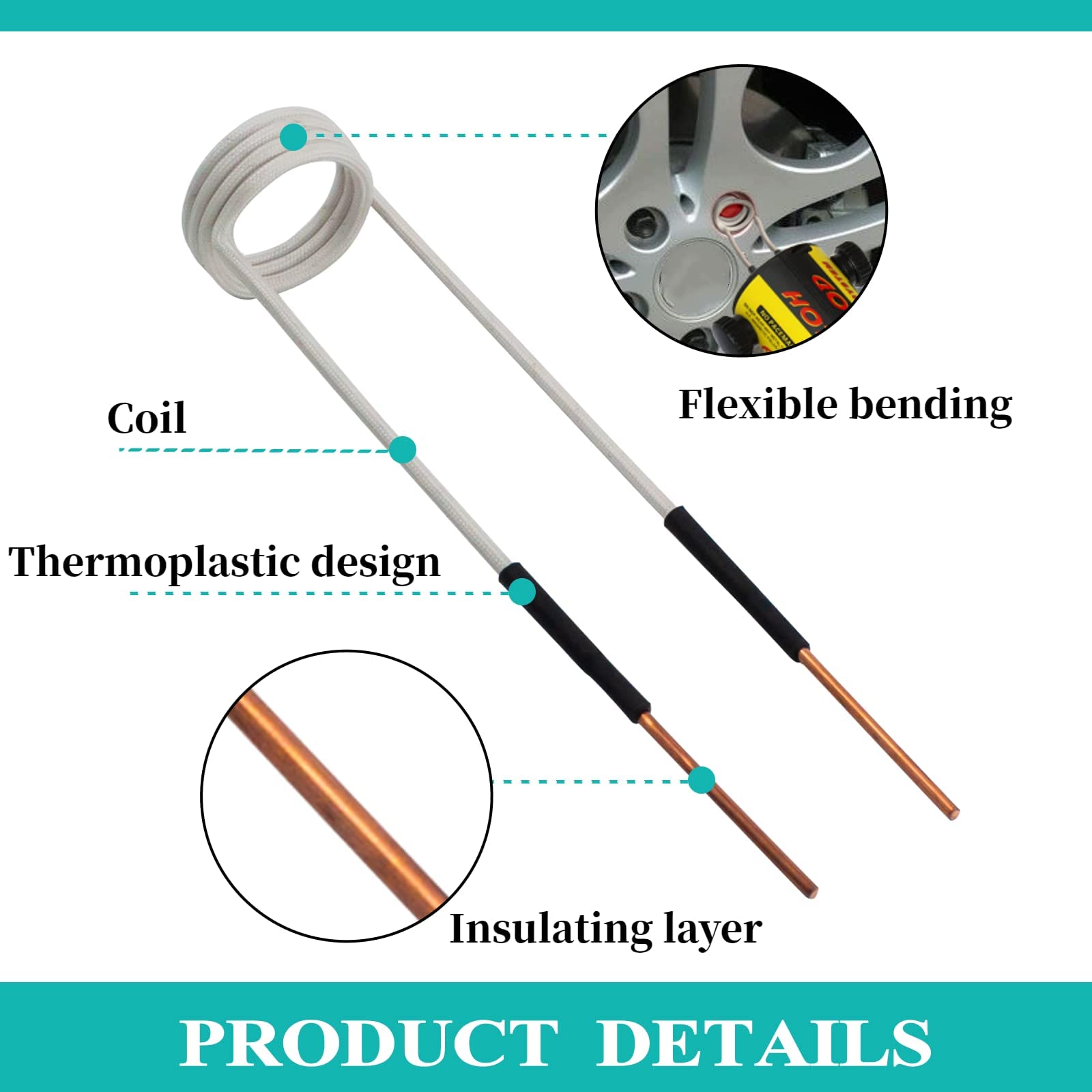 Kit Bobine Riscaldamento A Induzione Solary - 6 Bobine Magnetiche Per Bulloni E Dadi Arrugginiti - Foto 5