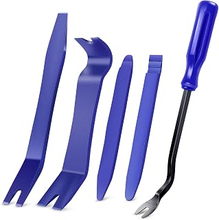 GOOACC 5PCS No-Scratch Auto Trim Removal Tool Kit - Durable Nylon Pry Tools for Car Door Panels, Dashboard, Audio Install