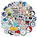 PMSMT 50 Stück/Tasche Coole Programmieraufkleber Logo Internet-Software lustiges Aufkleber Geschenk für Geeks Hacker Entwickler für DIY tragbares Telefon