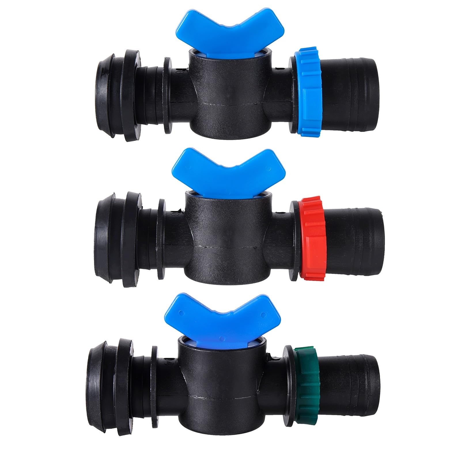 Válvula de derivación for cinta goteo 25/28/32 mm, ideal for jardín, agricultura, huertos, tierras cultivo, riego, drenaje, ahorro agua(28mm)