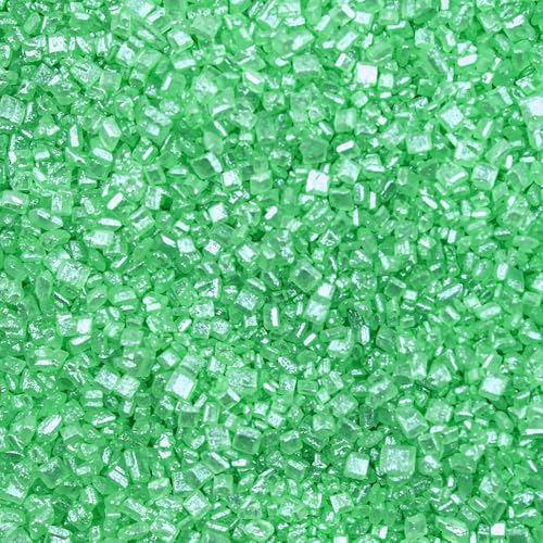 image for Bakell Brew Glitter - Green Rimming Sugar (1LB, 1x Resealable Bag) Coc